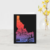 Carte Idaho Mountains Pride State Map Randonnée Camping (Fleur jaune)