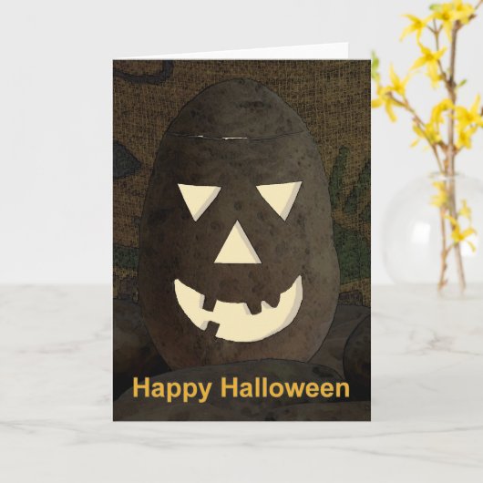 Carte Idaho Potato Tato'lantern (Fleur jaune)
