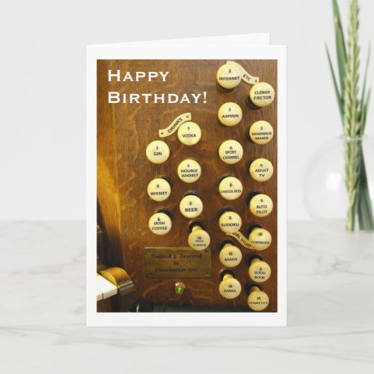 Carte Idéal organe birthday (Devant)