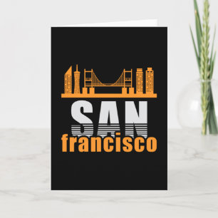 Carte Idée cadeau de ville de San Francisco États-Unis p