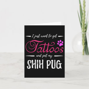 Carte Idée cadeau drôle de maman de chien tatouage amate