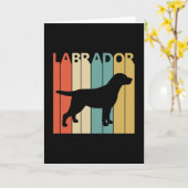 Carte Idée cadeau du propriétaire de chien du Labrador v (Fleur jaune)