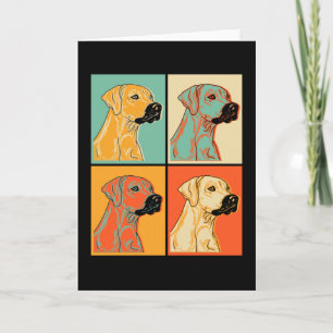 Carte Idée cadeau pour Rhodesian Ridgeback