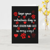 Carte Idée cadeau Saint-Valentin pour amoureux de chiens (Fleur jaune)