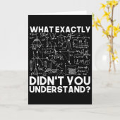 Carte Idée cadeau scientifique drôle physicien maths phy (Fleur jaune)