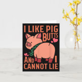 Carte Idée Pig Bbq Butts (Fleur jaune)