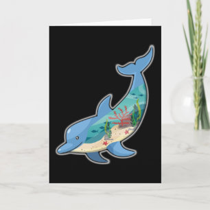 Carte Idées Cadeaux Dauphins Animaux Marins Design
