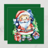 Carte Idées de cadeaux du Père Noël (Devant / Derrière)