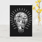 Carte Idées géniales (Fleur jaune)