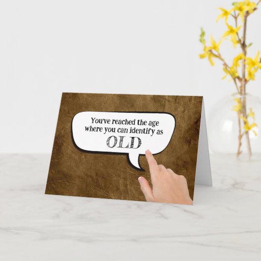 Carte Identifier Comme Ancien Dans La Bulle D'Expression (Fleur jaune)