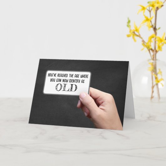 Carte Identifier Comme Ancien Signe À La Main (Fleur jaune)