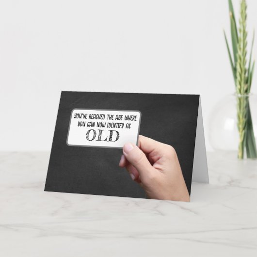 Carte Identifier Comme Ancien Signe À La Main (Devant)