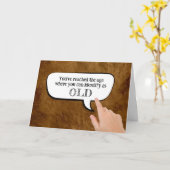 Carte Identifier comme vieux dans une bulle de dialogue (Fleur jaune)