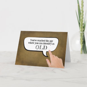 Carte Identifier comme vieux dans une bulle de dialogue
