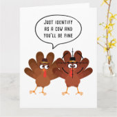 Carte Identifiez-vous simplement comme une vache et vous (Fleur jaune)