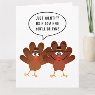 Carte Identifiez-vous simplement comme une vache, vous i