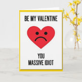 Carte Idiote de la Saint-Valentin (Fleur jaune)