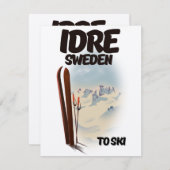 Carte Idre Suède skier (Devant / Derrière)
