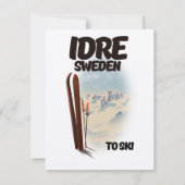 Carte Idre Suède skier (Dos)