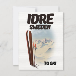 Carte Idre Suède skier
