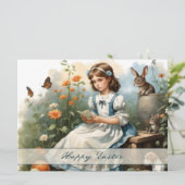 Carte Idylle de Pâques nostalgique (Debout devant)