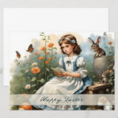 Carte Idylle de Pâques nostalgique (Devant / Derrière)
