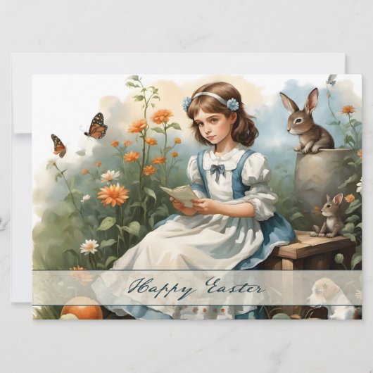 Carte Idylle de Pâques nostalgique (Devant)