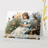Carte Idylle de Pâques nostalgique (Fleur jaune)