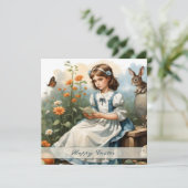 Carte Idylle de Pâques nostalgique (Debout devant)