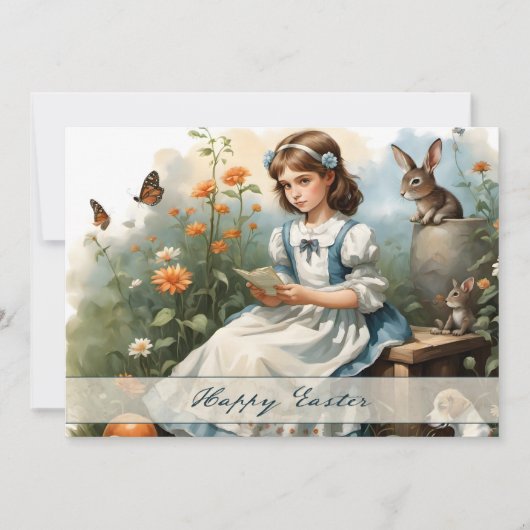 Carte Idylle de Pâques nostalgique (Devant)