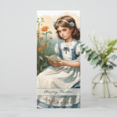 Carte Idylle de Pâques nostalgique (Debout devant)