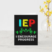 Carte IEP I Encourager Progress Special Education School (Fleur jaune)