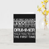 Carte If At First You Don't Succeed Try Doing What Your (Fleur jaune)