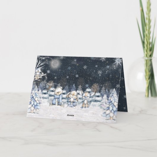 Carte If Hugs Were Snowflakes I'd Make A Blizzard Winter (Dos)