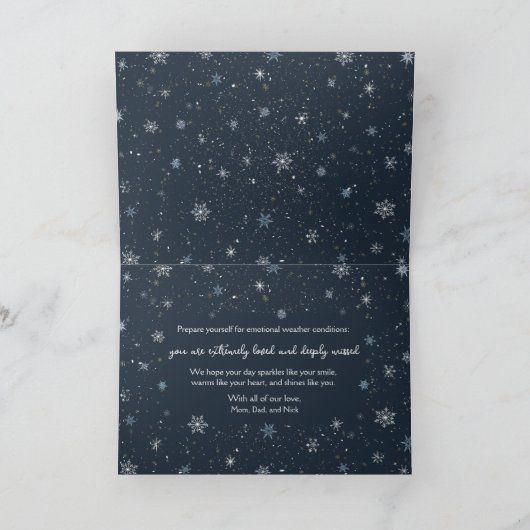 Carte If Hugs Were Snowflakes I'd Make A Blizzard Winter (Intérieur)