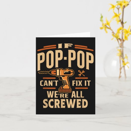 Carte If P-p Cant Fix It - Grandparents Day (Fleur jaune)