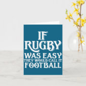 Carte If Rugby Was Easy They Would Call It Football Funn (Fleur jaune)