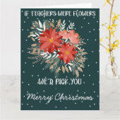 Carte if teacher were flowers i would pick you card (Fleur jaune)