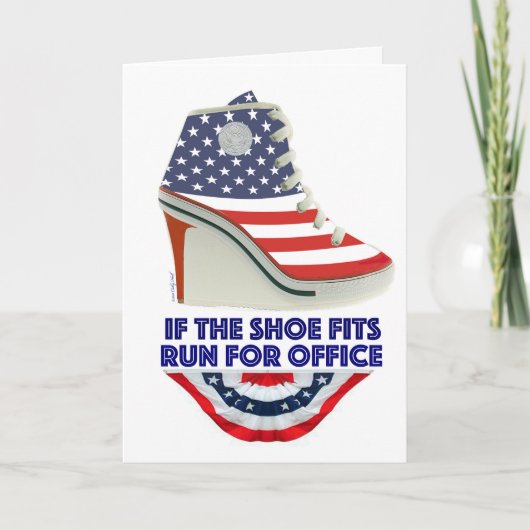 Carte If the Shoe Fits Customizable Birthday Card (Devant)