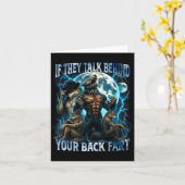 Carte If They Talk Behind Your Back Fart Funny Cringe Al (Fleur jaune)