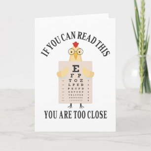 Carte If you can read this you are too close