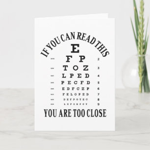 Carte If you can read this you are too close