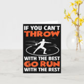 Carte If You Can't Throw With The Go Run With The Rest (Fleur jaune)