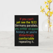 Carte If You Can't Yet See The 1933 Germany Parallels Yo (Fleur jaune)
