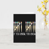 Carte If You Know You Know Art Teachers Students 67 Six  (Fleur jaune)