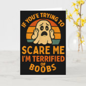 Carte If You're Trying To E Me S Adult Humor Halloween M (Fleur jaune)