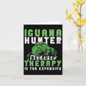 Carte Iguana Chasse Conception Pour Chasseur Iguana (Fleur jaune)