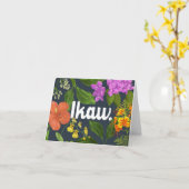 Carte "Ikaw" (Vous) Fleurs philippines (Fleur jaune)