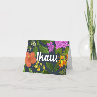 Carte "Ikaw" (Vous) Fleurs philippines
