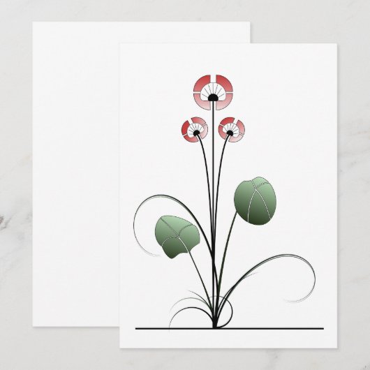 Carte Ikebana (Devant / Derrière)